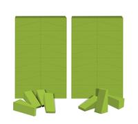 AUAUY 48 PCS Makeup Sponge Wedge Shaped Sponges, Mini Applicator Wedges, Non-Latex Cosmetic Wedges Beauty Makeup Sponges, for Foundation Liquid Cream, Nail Art Blending, Face Painting-Matcha Color