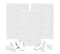 AUAUY 72 PCS Makeup Sponge Wedge Shaped Sponges, Mini Applicator Wedges, Non-Latex Cosmetic Wedges Beauty Makeup Sponges, for Foundation Liquid Cream, Nail Art Blending, Face Painting-White