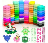 AUAUY Air Dry Clay, 84Pcs Ultra Light Modeling Clay with 6 Sculpting Tools & 19 Mould, DIY Creative Magic Clay, No-Toxic Modeling Clay & Dough, Children Educational Toys, Best Gifts for Kids
