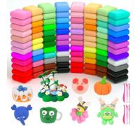 AUAUY Air Dry Clay, 96Pcs Ultra Light Modeling Clay with 6 Sculpting Tools, DIY Creative Magic Clay, No-Toxic Modeling Clay & Dough, Arts and Crafts Kits for Boys Girls, Best Gifts for Kids