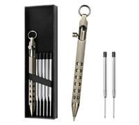 AUAUY Bolt Action Pen with Gift Case, Retro Retractable Lightweight Metal Pen, Ballpoint Pen with 5 Extra Refills, Ink Refillable Office School Gift for Students, Dad, Colleague, Boyfriend, Husband