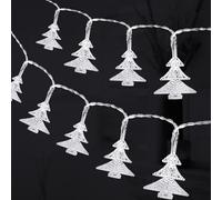 AUAUY Christmas Tree String Lights, 40 LED 19.6FT Xmas Lights (Cold White)
