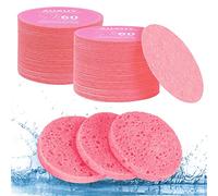 AUAUY Compressed Facial Sponges, 60 Count for Daily Facial Cleansing