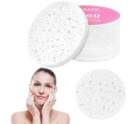 AUAUY Compressed Facial Sponges, 60 Count for Daily Facial Cleansing