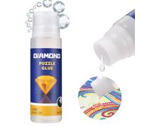 AUAUY Diamond Painting Sealer 120ML - DIY Art With Sponge Head, Quick Drying Glue for 5D Puzzle, Anti-Shedding & Enhance Brightness