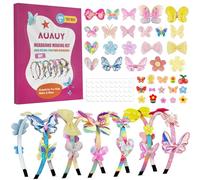 AUAUY Exquisite Headbands Decoration Kit, Fashion Band Hair Decoration | Accessories for Age 15+, Creative Flower Headband Decoration Kits for Age 15+ Birthday Gifts & Presents