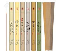 AUAUY Incense Set, Natural Aromatic Incense Sticks, 6 Unique Scents, 6x20g