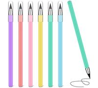 AUAUY Infinite Inkless Pencil for Writing, Replaceable Head, Portable for Children, Adults Home Office School Supplies (Macaron 6 Pcs)
