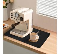 AUAUY Kitchen Super Absorbent Draining Mat, 40x30cm Coffee Machine Absorbent Draining Mat, Dish Drying Mat for Kitchen Counter, Anti Slip Drainer Mat for Dish Coffee Bar Worktop, Grey