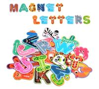 AUAUY Magnetic Letters Kit, 26 Large Size Alphabet ABC Magnets for Refrigerator, Funny Cute Fridge Magnets for Whiteboard Notice Board Locker Decorative Magnets Office and Kitchen