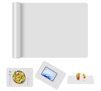 AUAUY Silicone Baking Mat, 70x50cm for Dough Rolling (Light Gray)