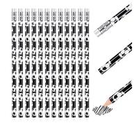 AUAUY Soccer Pencils - 12 PCS Football Theme Wooden Pencils with Eraser, Unsharpened, Suitable for Home, School, Sports, Stationery Gifts, Office Supplies
