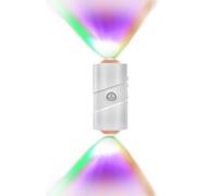 AUAUY Wall Lights with Motion Sensor, 7 Colors Rechargeable Battery Operated Wall Lamps, On and Auto Modes, 4 Levels of Brightness Adjustment, Up and Down Walls Lamp for Living Room, Bedroom, Hallway