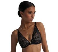Aubade Gold Pleasure Plunge Bra - Black Light - 34B