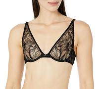 Aubade Women's 1b Coeur a Corps Bra, Sheer, Black, 34B