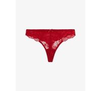 Aubade Womens Aubade Danse Des Sens Mid-Rise Stretch-Lace Thong Irresistible Red XL