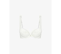 Aubade Womens Aubade Kiss Of Love Lace-Embellished Woven Plunge Bra Opale 34B