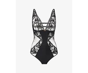 Aubade Womens Aubade Sweet Euphoria Plunge Lace Body Black S