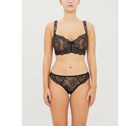 Aubade Womens Black Danse Des Sens Comfort Half-cup Lace Bra 32f