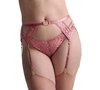 Aubade Women's Crazy In Love Suspender Belt in Pink | Size: 12 Aubade Pink 12