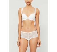 Aubade Womens Opale (white) Danse Des Sens Moulded Stretch-lace and Mesh Bra 34c