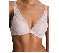 Aubade Womens Rosessence Care High Apex Plunge Bra - Pink Polyamide - Size 36B