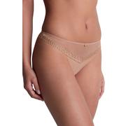 Aubade Womens Sheer Emotion Tanga - Beige Polyamide - Size Medium