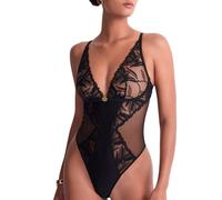 Aubade Women's Sweet Euphoria Bodysuit in Black | Size: 14 Aubade Black 14