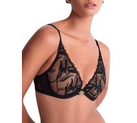 Aubade Women's Sweet Euphoria Triangle Plunge Bra in Black | Size: 38E Aubade Black 38E