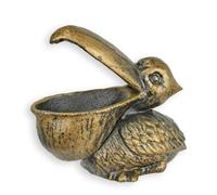 aubaho Cast Iron Pelican Bowl Replica Retro Design Decoration
