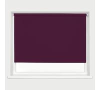 Aubergine Blackout Roller Blinds Thermal Blackout Material Metal Brackets & FIttings 25mm Roller Tube Easy Fit Child Safe Bedroom Office 150cm Width x 160cm Length