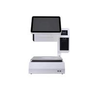 AUBEST Cash Registers, 15.6 Inch Dual Touch Screen Information Display Smart Pos Terminal Cash Scale Register