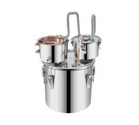 AUBEST Fish Tank Chiller, 12L 20L 30L Alcohol Distiller Machine Beer Brewing Equipment DIY Wine Moonshine Apparatus Dispenser Kit(20L)