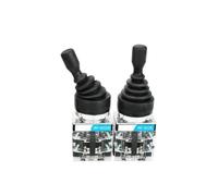 AUBEST Industrial Joystick, 22mm 30mm Master Monolever Toggle Joystick Switches, 2 4 Way Position Self Locking Latching Reset Momentary Cross Rocker Switches(4Way Self Locking-30)