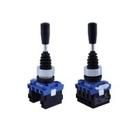 AUBEST Industrial Joystick, 22mm Master Monolever Joystick Switches, 2 4Way Position Self Locking Latching Momentary Toggle Rocke Cross Switch 2NO 4NO(C-612)