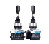 AUBEST Industrial Joystick, 22mm Master Monolever Toggle Joystick, Rocker Switch 2 4 Way Position Self Latching Reset Momentary Cross Switches P-A201(2Way Latching 2NO)