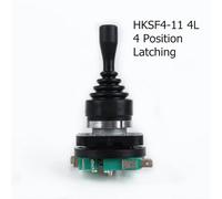 AUBEST Industrial Joystick, 30mm 4NO 4NC 4 Position Joystick Switch, Momentary Monolever Spring Return Latching Wobble Stick Cross Toggle Switch F4-11-4L(SF4-11 4L Latching)