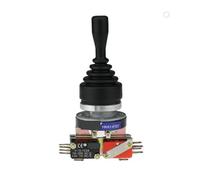 AUBEST Industrial Joystick, 30MM A1-41QZ Cross Switch 4 Way Self Latching Locking, Reset Momentary 4NO 4NC Monolever Joystick Control Stick Switch(41QZ Momentary)