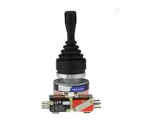 AUBEST Industrial Joystick, 30mm Joystick Switch, Maintained Momentary 4 Position Self Latching Spring Return Cross Wobble Stick Switch A1-41QZ A1-41QY(A1-41QZ)
