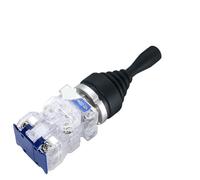 AUBEST Industrial Joystick, 30mm Master Monolever Joystick Switches, 2 4 Way Self Locking Latching Reset Momentary Toggle Cross Rocker Switches B2-312(4Way Momentary)