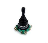 AUBEST Industrial Joystick, 30mm Master Monolever Joystick Switches, 2Way 4 Way Self Locking Latching Reset Momentary Toggle Cross Rocker Switches F4-11-4L(F4-11A-4L)