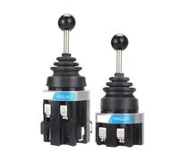 AUBEST Industrial Joystick, 30mm Master Monolever Toggle Joystick, Rocker Cross Switches 2 4 Way Position Self Locking Latching Reset Momentary HNQ(2Way Momentary)