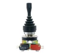 AUBEST Industrial Joystick, A1-41QZ Industrial Joystick Switch, 30mm 4Position Momentary Latching 4NO 4NC Spring Return Cross Rocker Controller Switch(Self latching)