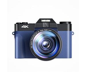 AUBEST Video Camera Camcorder Digital Photo Camera Vlog Camcorder For Webcam Wide Angle 16X Digital Zoom 48MP Photography 3 Inch Flip Screen(With 32GB TF card,With 2 Lens-02)