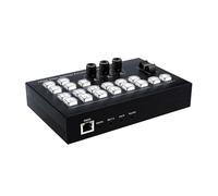 AUBEST Video Switcher, 4K 4 Channel Video Camera Switcher Mixer For Live Streaming 4x USB3.0 Record video switch For Camera PC OSD OBS(Hd HDMI)