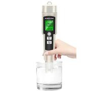 AUBEST Water Quality Tester, 4 In 1 PH Meter Hydrogen Enriched Tester Backlight ORP H2 TEMP Portable Test Pen Water Quality Detector For Pool Aquarium