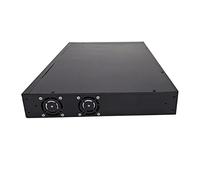 AUBEST Webcam, 24ch Ports Gigabit PoE Switch 380W 48V 802.3af 1000Mbps-RJ45 Ports Supports Port Auto-flip 1U Chassis For Network IP Cameras