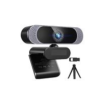 AUBEST Webcam, 4K 8.0MP Webcam 3840x2160 30fts With Autofocus Lens/Dual Mics/Privacy Cover/Tripod For For Laptop PC for Conferencing, Live Streaming, Recording