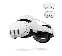 Aubika Hybrid Head Strap for Meta Oculus Quest 3/3S - 2-in-1 Mode (Halo & Elite) Accessories, 10000mAh Magnetic Battery Hot-Swappable, 20W Fast Charging, Adjustable Comfort Strap