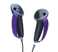 Aubika x JayBratt Rechargeable Controller Grips for Meta Quest 3, Oculus Quest 3 Charging Grips Cover Accessories, with 2 Batteries Replacement and Magnetic Charging Cable with Rotating End